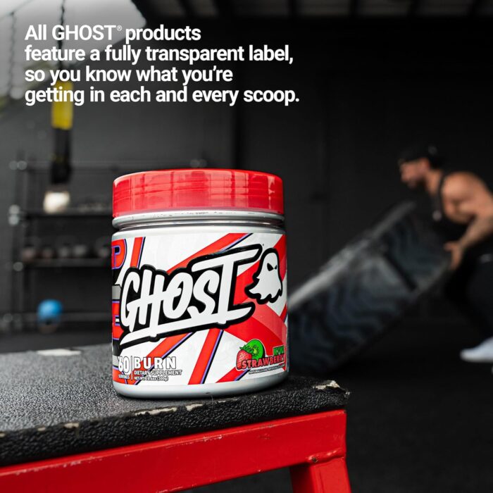 GHOST Burn Weight Management Powder, Kiwi Strawberry (60 Servings) - Metabolism & Energy Support Supplement for Men & Women - Natural Caffeine, L-Carnitine & L-Tyrosine - Soy & Sugar-Free, Vegan - Image 6