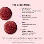 OLLY Kids Immunity Gummy, Immune Support, Wellmune, Elderberry, Vitamin C, Zinc, Chewable Supplement, Cherry - 50 Count - Image 3