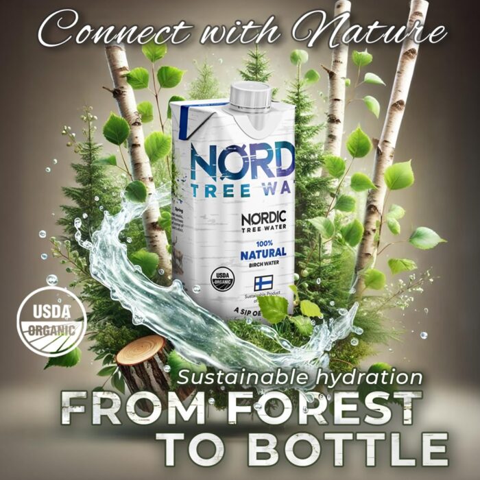 100% USDA Organic Birch Tree Sap – Electrolytes, Minerals, Prebiotics & Vitamins, Sustainable Product of Finland, BPA-Free Tetra Pak, Nature’s Perfect Hydration, Lower Calorie than Coconut Water - Image 7