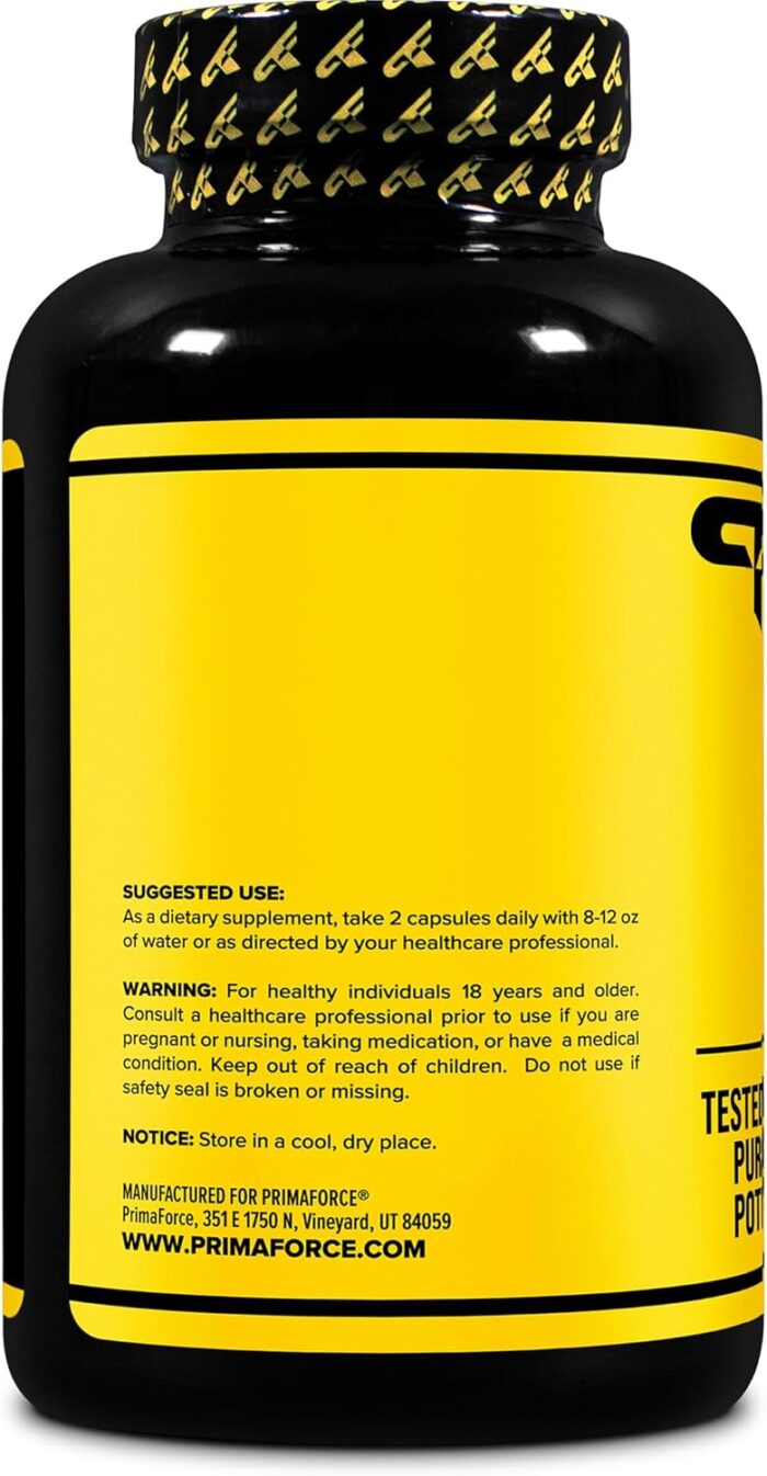 Primaforce Fenugreek Seed Capsules (180 Capsules / 1350mg Per Serving, 2 Capsule Servings) - Premium Herbal Supplement for Men and Women, Non-GMO, Gluten Free Supplement - Image 4