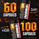 JNX SPORTS The Omen! Thermogenic Fat Burner – Dietary Supplement for Men & Women with L Carnitine | Appetite Suppressant & Metabolism Booster | 100 Capsules - Image 4