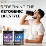 Keto Science Ketogenic Meal Shake Chocolate Dietary Supplement, Rich in MCTs and Protein, Packed with Collagen, Vitamins and Minerals, Keto and Paleo Friendly, Weight Loss, (14 servings), 20.49 Oz - Image 5