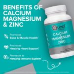 Qunol Calcium 3 in 1 Tablets with Calcium, Magnesium & Zinc for Immune Support, Bone, Nerve, and Muscle Health Supplement, 270 Count - Image 4