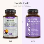 NutriRise Immunity Complex Immune Support Supplement with Vitamin C, E, B6, Zinc, Turmeric Curcumin, Elderberry, Echinacea, 7.2 Billion CFU Probiotics for Gut Health, 90 Count - Image 3