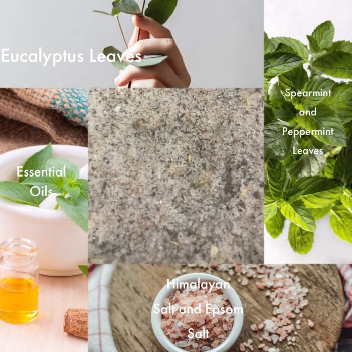 BearNaturalOrganics Himalayan Salt Soak With Eucalyptus and Spearmint For Energizing Muscle Relief Great Gift 8 Once Packets - Image 3