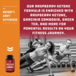 Raspberry Ketones Weight Loss Keto Supplement with Pure African Mango Apple Cider Vinegar and Green Tea - Natural Fat Burner Metabolism Booster, Craving Control for Men and Women - Image 5