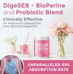 Hydrolyzed Collagen Peptides Powder - Skin, Hair, Nails & Joint Support, Grass-Fed Collagen Enhanced with Probiotics, Digestive Enzymes, Types I & III - Non-GMO, Gluten-Free, Unflavored, 35 Servings - Image 4
