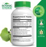 Botanic Choice Advanced Memory Complex - Mood Support Brain Supplements for Memory and Focus - Proprietary Herbal Blend with Ginkgo Biloba - Gluten and Allergen Free - 60 Count Pills - Image 3