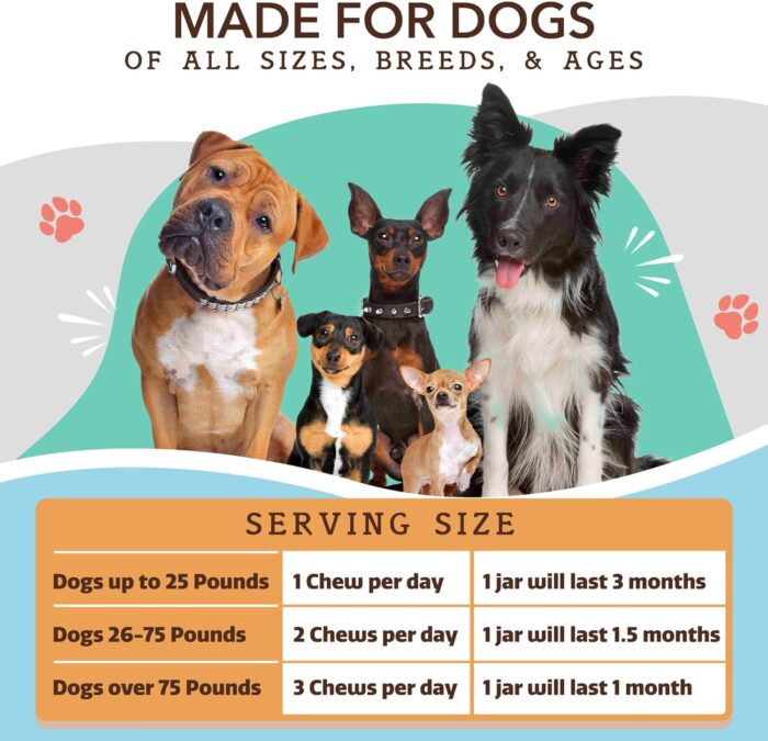Natural Dog Company Multivitamin Chews (90 Pieces), Dog Vitamins and Supplements, Peanut Butter & Bacon Flavor, for Dogs of All Ages, Sizes, & Breeds, Supports Immune System, Antioxidant - Image 10