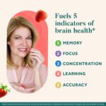 NEURIVA Original Brain Supplement for Memory, Focus & Concentration + Learning & Accuracy with Clinically Tested Nootropics Phosphatidylserine and Neurofactor, Strawberry Flavor, 50 Gummies - Image 3
