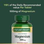 Nature's Bounty Magnesium Supplements - Magnesium 500 Mg Tablets for Bone & Muscle Health, 200 Count (Pack of 1) - Image 4