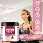 Creatine Monohydrate Gummies 5000mg – Sugar-Free, Vegan, Gluten-Free – Enhanced with Vitamin B12 & L-Taurine for Muscle Growth, Recovery & Strength – Delicious Strawberry Flavor, 120 Count - Image 4