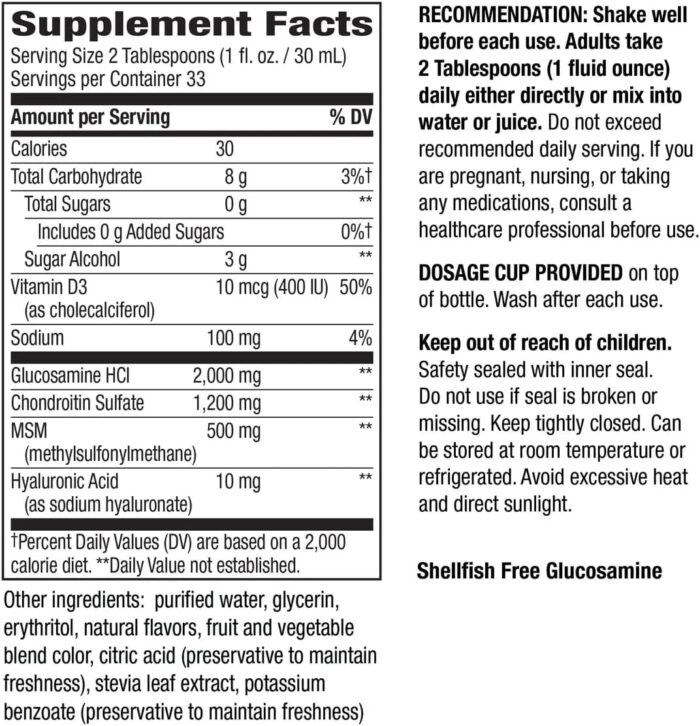 2 Pack Nature Way Joint Movement Glucosamine Extra Strength, 33.8 Ounces Bundle - Vitamins, Herbals & Dietary Shellfish Gluten Sugar Free Glucosamine & Joint Supplements for Health - Image 3
