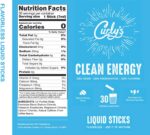 Curly's Clean Energy Caffeine & Electrolyte Sticks - Energize Your Favorite Drink - Keto, Paleo & Whole 30 Friendly - All Natural - No Sugar, No Calories, Non-GMO - 30 Flavorless Liquid Stick Packs - Image 4