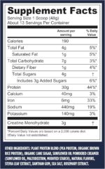 Vega Protein + Creatine - 30g Plant-Based Protein, Vanilla, 13 Servings, 3g Creatine, 5g BCAAs, Vegan, Keto, Gluten Free, Dairy Free, Low Carb, for Muscle Growth & Repair, Drink Mix, 22oz - Image 4