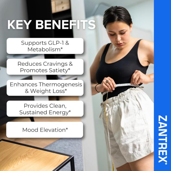 Zantrex Blue Energy & Thermogenesis Boost Energy | Weight Management Supplement for Appetite Control, Increased Calorie Burn and Supports GLP-1 Levels | 60 Capsules - Image 4