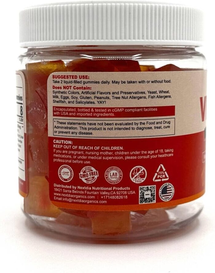 Whole Food Vitamin C Gummies for Adults & Kids (Made in USA) Zero Sugar, Natural Antioxidants, Bioflavonoids, Organic Chewable Vitamin C Supplement from Berries & Fruits for Immune, Vegan, 60 Cts - Image 10