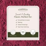 Starwest Botanicals Organic Beet Root Powder for Men & Women - Use for Juice, Smoothies, & Tea, Natural Energy Support, Ground Beet Root, Certified Kosher, Non-GMO - Bulk 1 lb Bag - Image 4