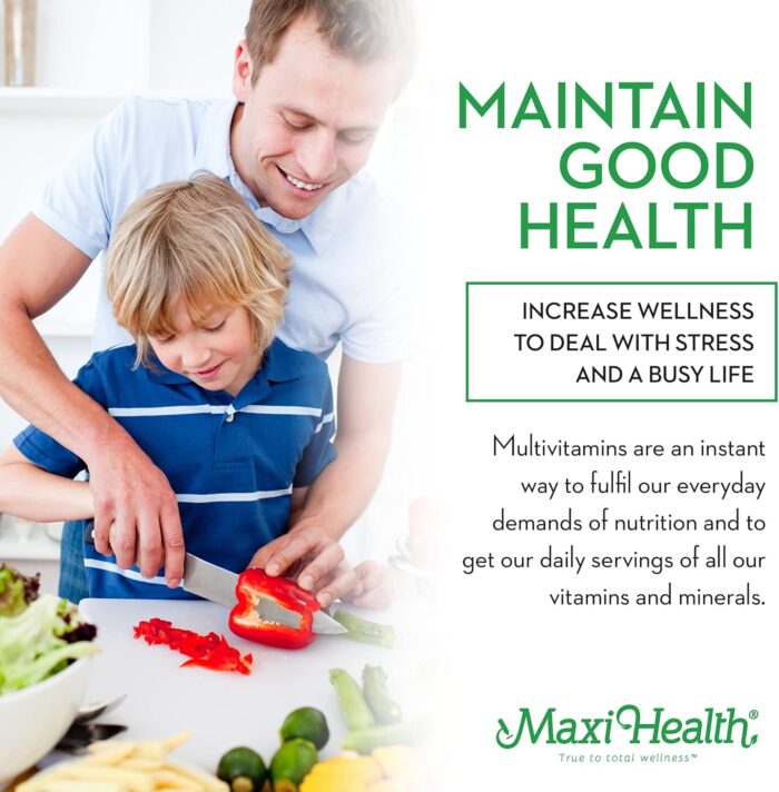 Maxi Health Chewable Multivitamin for Kids, Teens and Adults - Cherry Chewable Vitamins for Adults & Children - Kosher Kids Multivitamin + Iron (180 Tablets) - Image 6