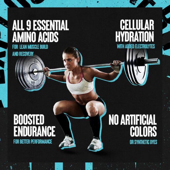 Animal Juiced Amino Acids - BCAA Powder EAA Matrix Plus Hydration with Electrolytes and Sea Salt Anytime Recovery and Improved Performance, Strawberry Limeade Flavor, 30 Servings - Image 3