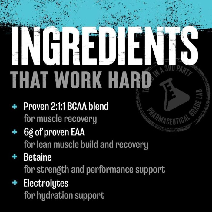 Animal Juiced Amino Acids - BCAA Powder EAA Matrix Plus Hydration with Electrolytes and Sea Salt Anytime Recovery and Improved Performance, Strawberry Limeade Flavor, 30 Servings - Image 4