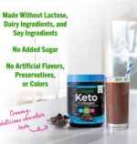 Orgain Keto Collagen Protein Powder, Chocolate - 10g Grass Fed Hydrolyzed Collagen Peptides for Women & Men, Type I & III, 5g MCT Oil - Hair, Skin, Nail, & Joint Support, Non-GMO, Gluten Free - 0.88lb - Image 5