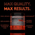 AminoLean MAX Natural Pre Workout - Intense Energy, Massive Pumps, Laser Focus with Natural Caffeine, Nitric Oxide, Beta Alanine, BCAAs, Nootropics, 25 Serv - Image 4