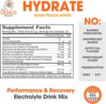 Genius Hydrate Sour Peach Rings Stick Packs 20ct - Image 3