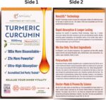Turmeric Curcumin NovaSOL 1000mg - Nature's Joint Support Supplements - 185x Bioavailable Than Standard Curcumin - Natural Softgels - Image 6