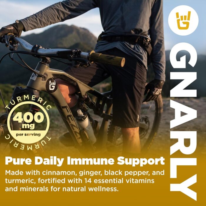 Gnarly Nutrition Golden Milk Vegan Protein Powder – Plant Based Protein Powder for Muscle Recovery – Dairy Free Nutrition Shakes – Non-GMO and Gluten Free Powder – 28.2 oz - Image 5