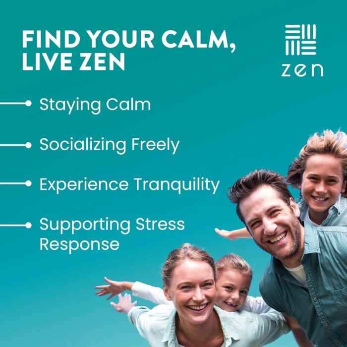 WellPath Zen Stress Relief Supplement + Mood Support | Calm, Stress & Energy Support | Ashwagandha Root, Rhodiola Rosea, L-Theanine, Lemon Balm | Herbal Capsules, 60 Ct - Image 3