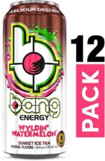 Bang | Potent Brain & Body Fuel - Creatine, EAA Aminos, Ultra CoQ10; Pre and Post Workout; Sugar Free, Zero Calories; Energy & Performance | Wyldin' Wateremelon Sweet Ice Tea, (12) Cans - Image 3