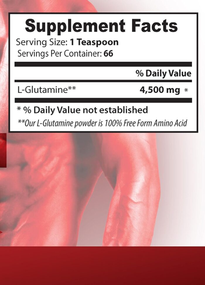 Brain and Memory Booster - Pure GLUTAMINE Powder 4,500MG - Immune Support, glutamine Powder Supplement, Energy Booster Supplements, l glutamine pre Workout, l glutamine Post Workout 3 Bottle (900g) - Image 3