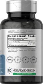 Horbäach Chelated Copper Supplement 6mg | 300 Tablets | Essential Trace Mineral | Vegetarian, Non-GMO, Gluten Free - Image 3