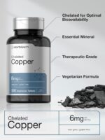 Horbäach Chelated Copper Supplement 6mg | 300 Tablets | Essential Trace Mineral | Vegetarian, Non-GMO, Gluten Free - Image 4