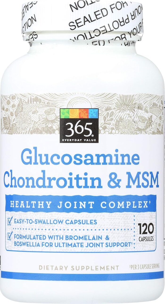 365 Everyday Value, Glucosamine Chondroitin & MSM, 120 ct - Image 2