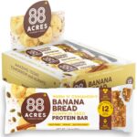 88 Acres Plant Based Seed Protein Bar | 9 Pack, Banana Bread | 12g of Plant Based Protein, Gluten Free, Nut Free, Non GMO, School Safe, No Palm Oil - Image 2