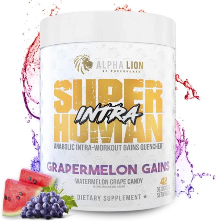 ALPHA LION Superhuman Intra Workout Powder for Men & Women, Amino Acids Drink, Muscle Recovery Supplement, BCAA Powder, Electrolytes & Hydration Mix (42 Servings, Watermelon Grape Candy Flavor) - Image 2