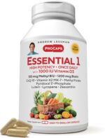 ANDREW LESSMAN Essential-1 Multivitamin 1000 IU Vitamin D3 60 Small Capsules - 100 mcg Methyl B12. CoQ10 Lutein Lycopene Zeaxanthin. High Potency. No Additives. Ultra-Mild. One Daily Capsule - Image 2