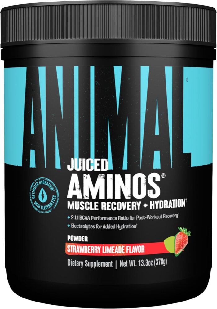 Animal Juiced Amino Acids - BCAA Powder EAA Matrix Plus Hydration with Electrolytes and Sea Salt Anytime Recovery and Improved Performance, Strawberry Limeade Flavor, 30 Servings - Image 2