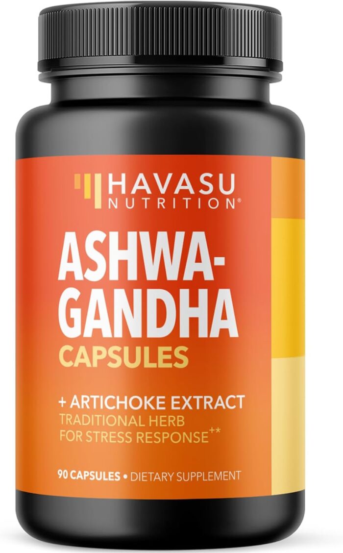 Ashwagandha Capsules 1000mg with Artichoke Extract for Stress & Mood Support - Vegan, Non-GMO Withania Somnifera Supplement for Energy & Focus - 45-Day Supply, Extra Strength Adaptogenic Formula - Image 2