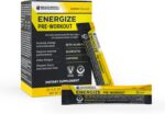 BODi Energize Pre Workout Powder - Beta-Alanine, Quercetin & Low-Dose Caffeine Formula for Enhanced Energy & Focus, Increase Energy & Endurance Supplement, Lemon Flavored, 20 Sticks - Image 2