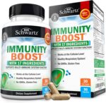 BioSchwartz Immune Support Supplement - Vitamin C with Zinc Elderberry Extract Ginger Bee Propolis Beta Carotenes, Immunity Boost for Adults, Immune Defense Antioxidant Vitamins, 90 Capsules - Image 2