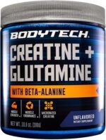 BodyTech Creatine & Glutamine with Beta-Alanine - Premium Performance Supplement for Enhanced Strength, Muscle Recovery, and Endurance - Advanced Formula (10.8oz/ 30 Servings) - Image 2