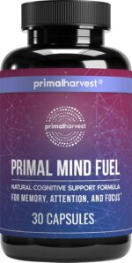Brain Supplement by Primal Harvest, Primal Mind Fuel Brain Booster for Focus, Energy, Clarity, and Brain Health 30 Capsules Nootropics Brain Support Supplement for Men and Women - Image 2