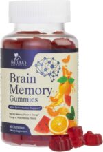 Brain Supplements For Memory And Focus - Brain Gummy Vitamin Plus Nootropics, Phosphatidylserine & Vitamins B6 & B12, Caffeine Free Nootropic, Clarity & Memory Health Support Supplement - 60 Gummies - Image 2