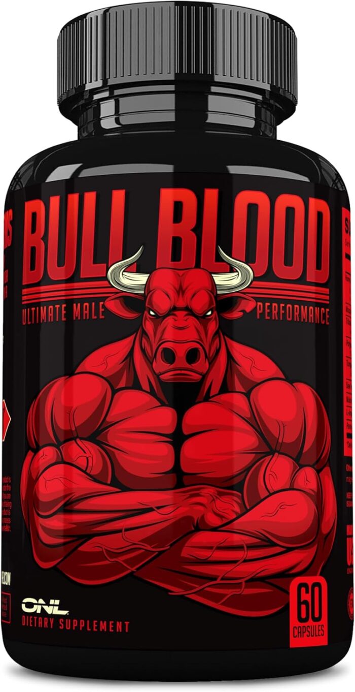 Bull Blood Testosterone Booster for Men - Testosterone Supplement for Stamina & Endurance - Maca Root, Horny Goat Weed, Tribulus Terrestris Extract & Tongkat Ali - Male Enhancing Supplement - 60 Ct - Image 2
