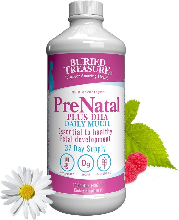 Buried Treasure Prenatal Plus DHA Complete, 16 oz, Natural DHA Omega3 Iron - Image 2