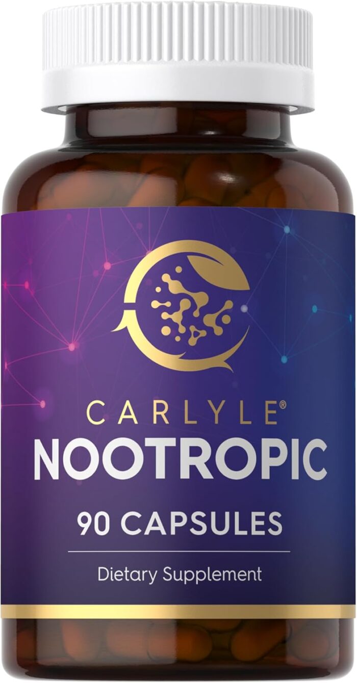 Carlyle Nootropic Supplement | 90 Capsules | with B12, Guarana & More | Non-GMO & Gluten Free - Image 2