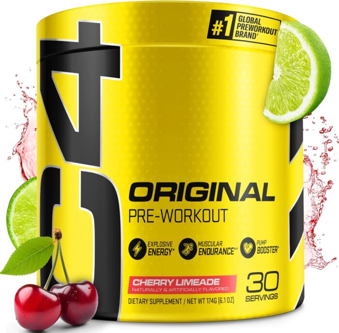 Cellucor C4 Original Pre Workout Powder Cherry Limeade | Vitamin C for Immune Support | Sugar Free Preworkout Energy for Men & Women | 150mg Caffeine + Beta Alanine + Creatine | 30 Servings - Image 2